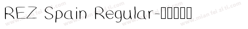 REZ Spain Regular字体转换